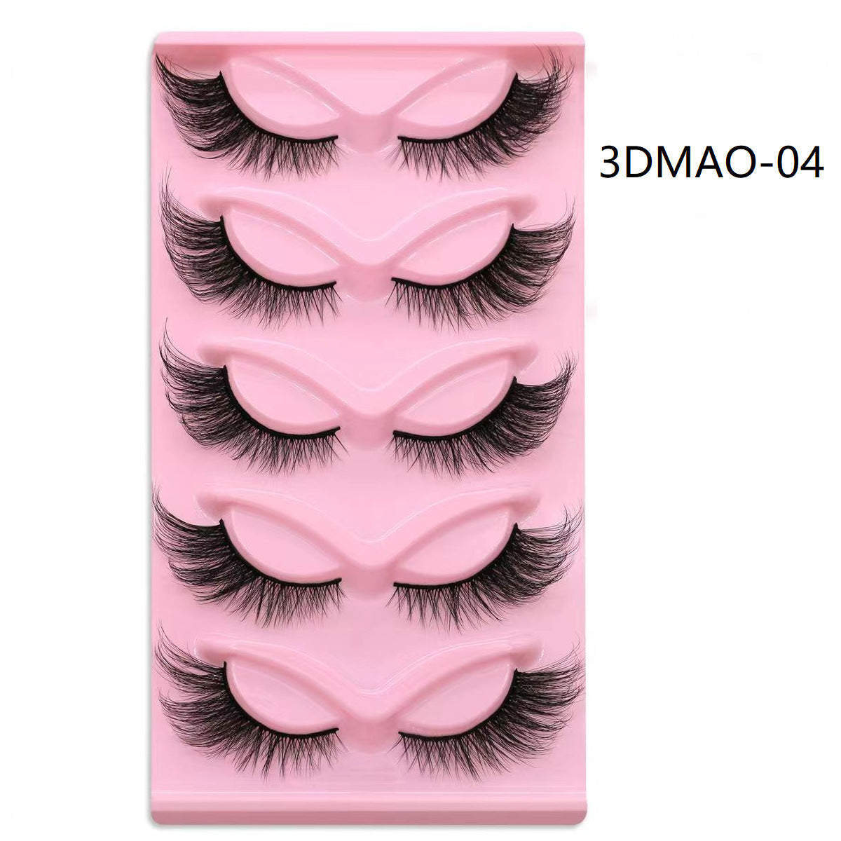 European and American style, cat-eye fox style, oblique false eyelashes, thick and natural style, one-piece black stem eyelashes