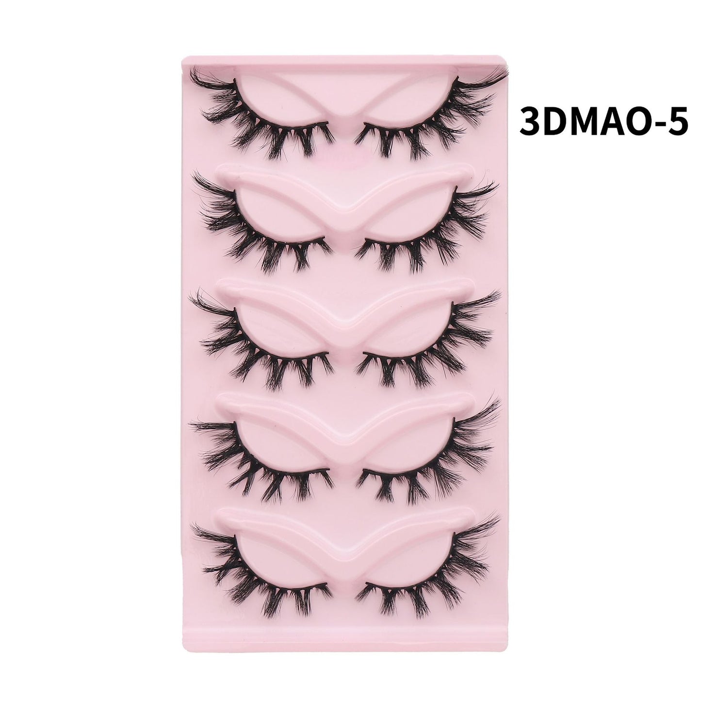 European and American style, cat-eye fox style, oblique false eyelashes, thick and natural style, one-piece black stem eyelashes