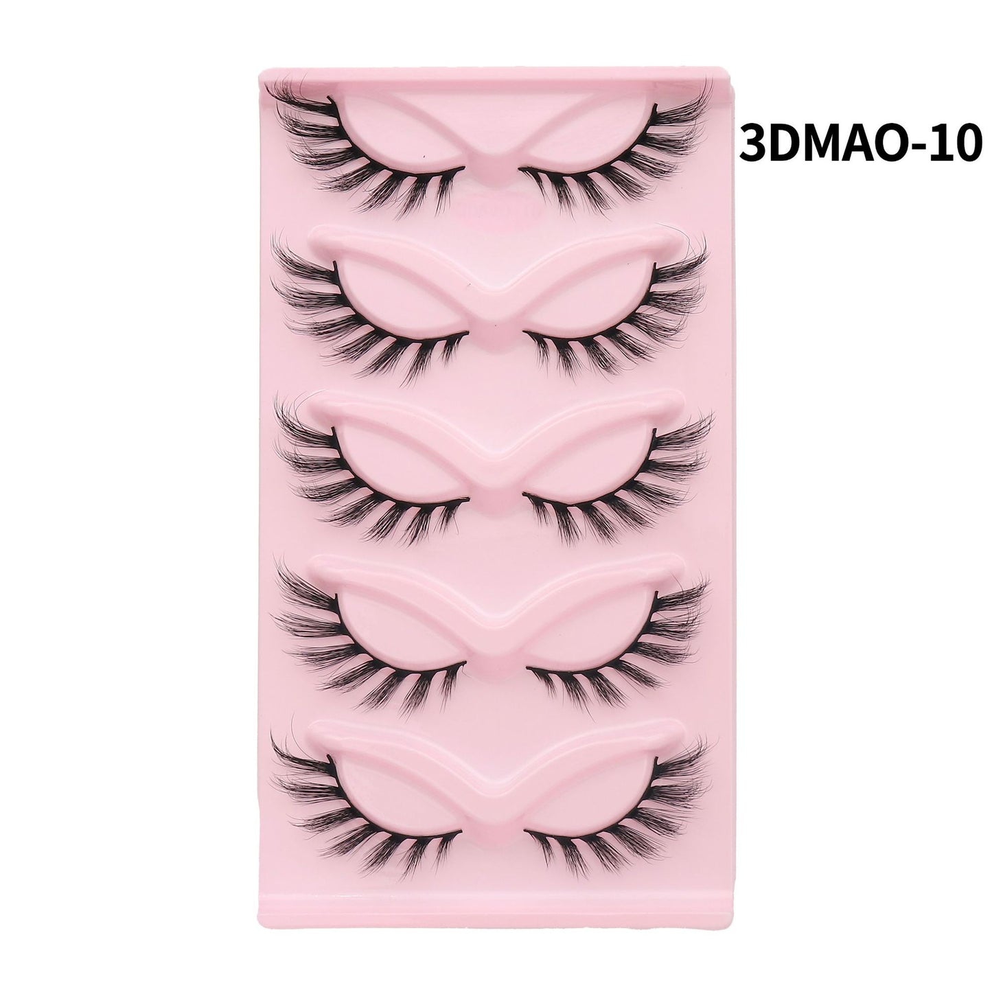 European and American style, cat-eye fox style, oblique false eyelashes, thick and natural style, one-piece black stem eyelashes