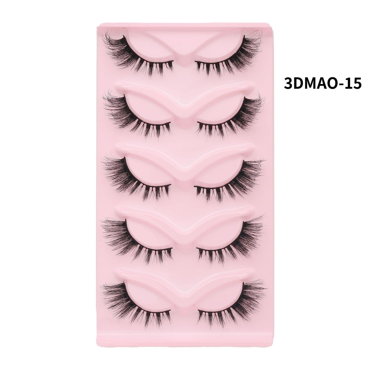 European and American style, cat-eye fox style, oblique false eyelashes, thick and natural style, one-piece black stem eyelashes