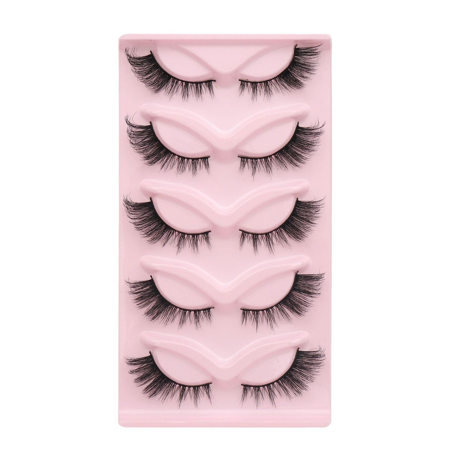 European and American style, cat-eye fox style, oblique false eyelashes, thick and natural style, one-piece black stem eyelashes