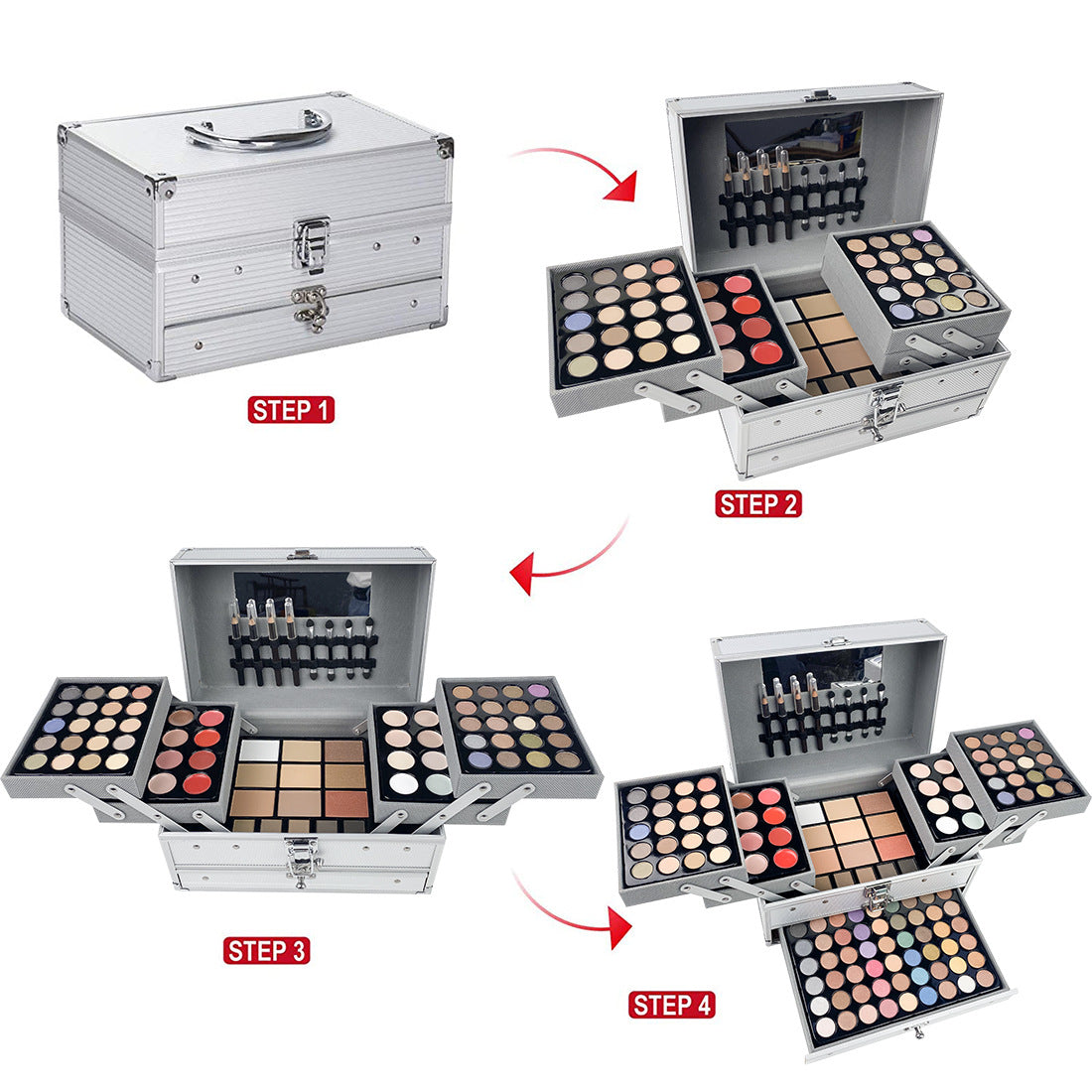 Wholesale cosmetics set makeup set eyeshadow palette set lip jelly lip pencil blush combination makeup set