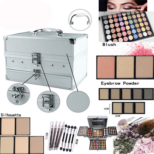 Wholesale cosmetics set makeup set eyeshadow palette set lip jelly lip pencil blush combination makeup set