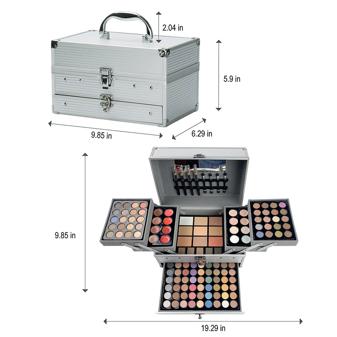 Wholesale cosmetics set makeup set eyeshadow palette set lip jelly lip pencil blush combination makeup set